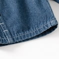 thumbnail image 7 of Boys Jean Shorts Elastic Waist Summer Denim Short Pants Casual Fashion Toddler Jeans with Pocket, Dark Blue, 7 Years, 7 of 7