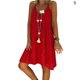 thumbnail image 1 of Guardurnaity Vestido de mujer con cuello en V de encaje ropa de verano de talla grande vestido de tanque Sexy de talla grande Vestidos Rojo S Guardurnaity AP002065-17, 1 of 5