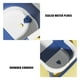 thumbnail image 1 of Cubo de baño con pantalla de temperatura en tiempo real con soporte de cojín plegable de silicona, 1 of 2