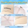 thumbnail image 4 of Gorra de béisbol ajustable de 49 a 52 cm con circunferencia de sombrero para primavera y verano, gorras para el sol para niños y niñas, gorras protectoras solares para niños, 4 of 5
