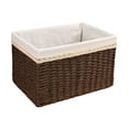 thumbnail image 1 of Carefully Handcrafted Rattan Storage Basket - Durable Friendly Woven Desktop Organizing Convenient Rattan Sorting Beige 31x21x15, 1 of 10