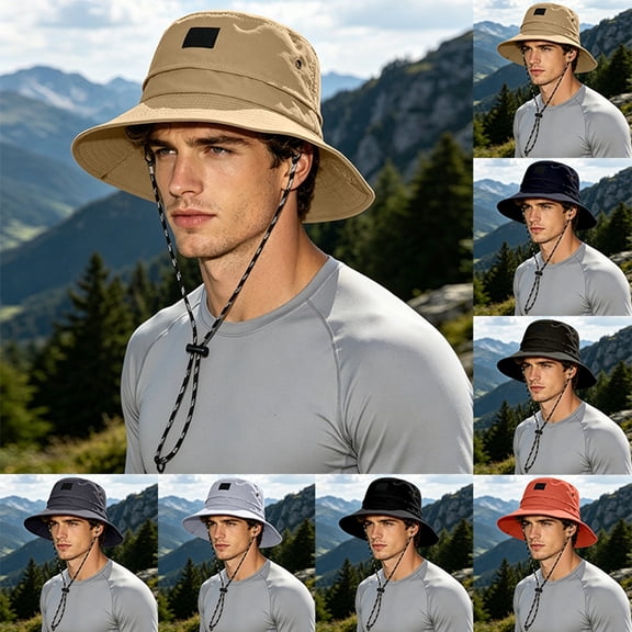 sususu Sun Bucket Hat for Men Women Fishing Beach Hats for Golf Hiking Outdoor UPF 50 Dark Gray