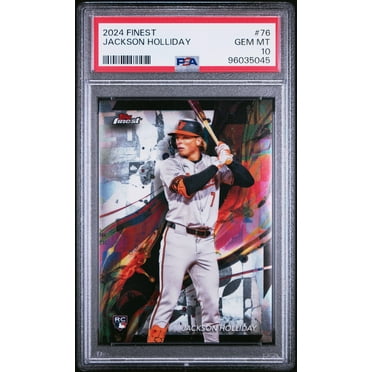 Graded 2024 Topps Finest Jackson Holliday #76 Rookie RC Baseball Card PSA 10 Gem Mint