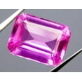 thumbnail image 2 of 9.12 Ct Natural Sapphire Pink CERTIFIED Emerald Cut Loose Gemstone Ring Size, 2 of 7