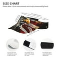 thumbnail image 2 of Kdxio Retro American Eagle A Print Sun Visor Hat Golf Visor Adjustable Velcro Outdoor Sports Cap for Men Women, 2 of 6