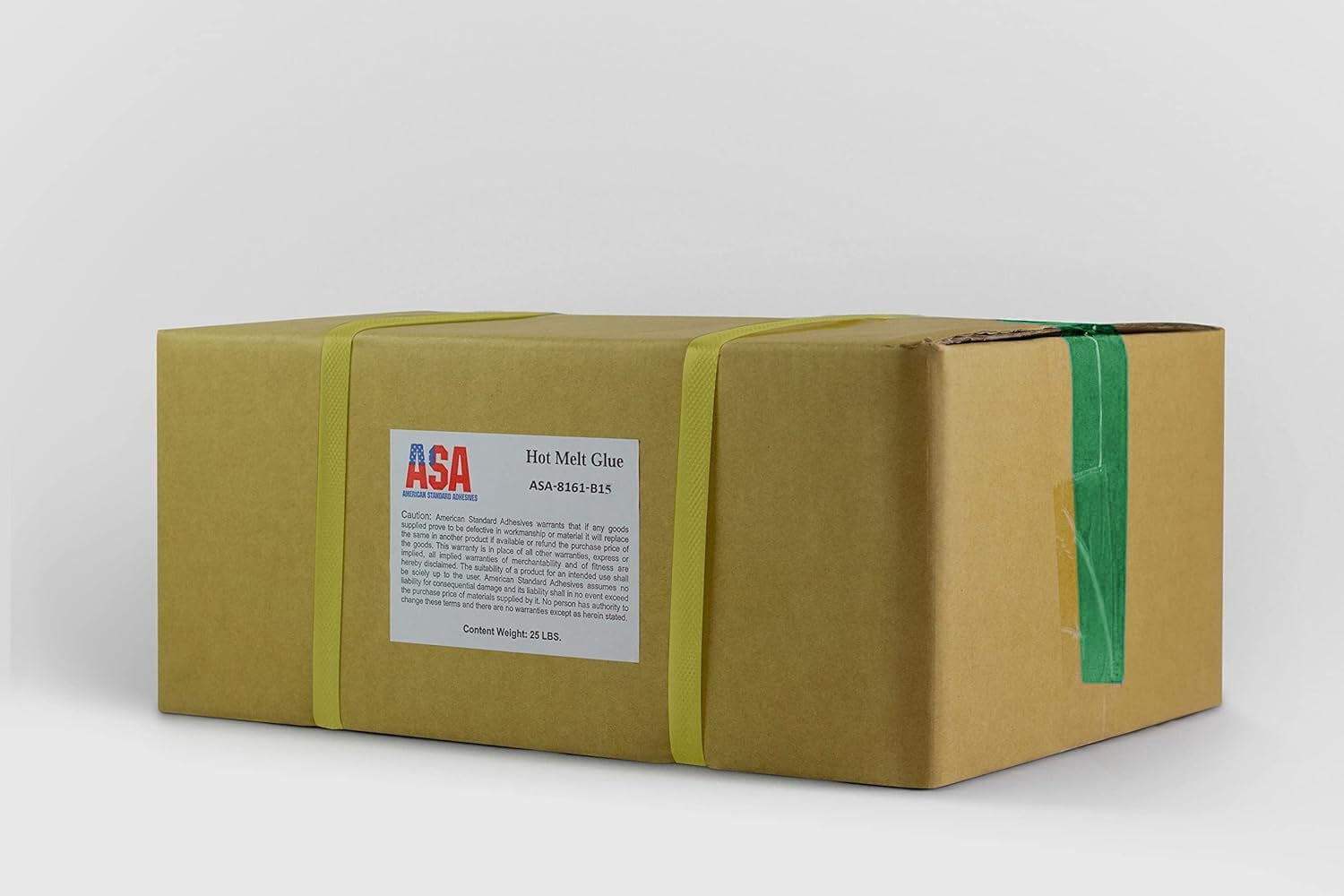 ASA 5/8" x 15" Hot Glue Sticks | High-Strength Bond for Packaging & Wood | 25 lb Pack, 185 Sticks