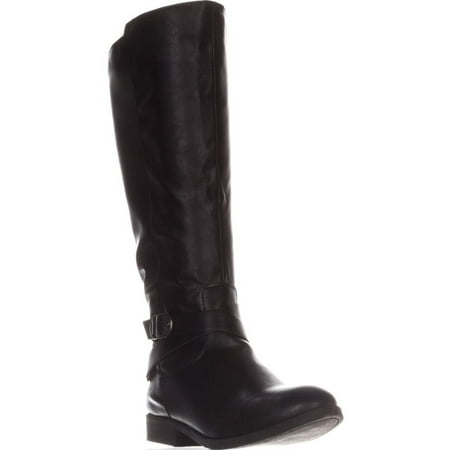 Blend Plain Toe Knee Boots - Style & Co. Womens Madixe Almond Toe Knee High Fashion Boots