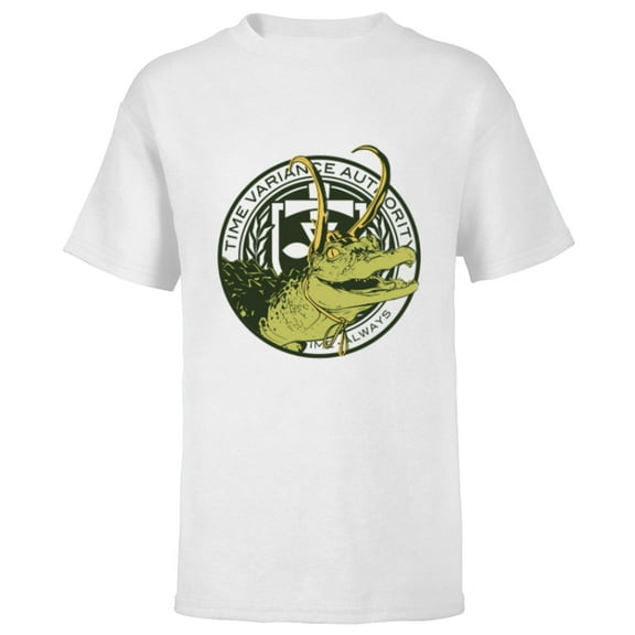 Marvel Loki Alligator Loki TVA - Short Sleeve T-Shirt for Kids - Customized-White