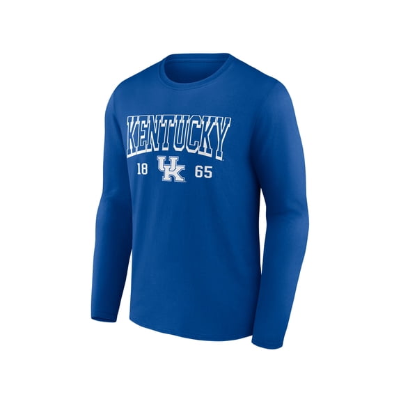 NCAA Kentucky Wildcats Men's Cotton Blue Long Sleeve T-Shirt