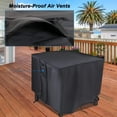 thumbnail image 4 of Fire Pit Cover, Square Firepit Cover for Gas Fire Table Waterproof Patio Furniture Covers - 76x76x63cm, 4 of 5