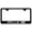Black, variant on Ford Focus RS Laser Etched Logo Stainless Steel License Plate Frame (Brushed Chrome)