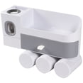 thumbnail image 1 of Soporte para cepillos de dientes, organizador de cepillos de dientes de pared, estante de almacenamiento de 3 tazas, 1 of 7
