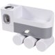 thumbnail image 1 of Soporte para cepillos de dientes, organizador de cepillos de dientes de pared, estante de almacenamiento de 3 tazas, 1 of 7