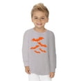 thumbnail image 2 of Awkward Styles Halloween Toddler Long Sleeve Shirt Girls Boys Orange Bats Kids T-Shirt, 2 of 5