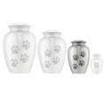 thumbnail image 4 of Reminded Pet Cremation Urns for Dog and Cat Ashes, Memorial Paw Print Urn - Small Up to 35 Pounds Silver, 4 of 7