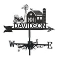 thumbnail image 2 of Colaxi Vane Weathervane Easy to Install Gift Decorative Iron Decoration Wind Direction Indicator for Courtyard Outdoor House, 2 of 8