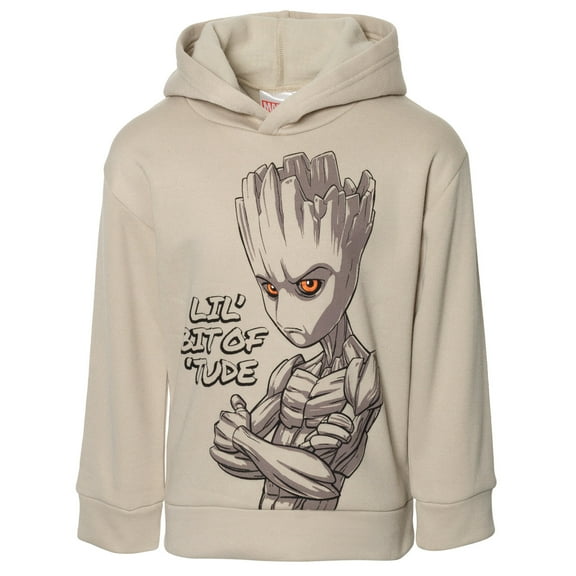 Marvel Guardians of the Galaxy Groot Little Boys Fleece Pullover Hoodie Little Kid to Big