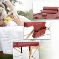 thumbnail image 6 of Massage Table Massage Bed Spa Bed 73 Inch Long Height Adjustable Portable 2 Folding Massage Salon Table W/Sheet Cradle Bolsters Hanger Facial Salon Tattoo Bed, 6 of 8