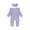 1 Pack-Purple, variant on Uccdo Newborn Baby Girls Ruffled Romper + Headband Outfits Cotton Clothes Set, Size 0-18 Months