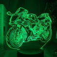 thumbnail image 1 of Motocicletas LED 3D que cambian de color con luz nocturna para niños, 1 of 1