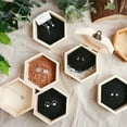 thumbnail image 3 of Wooden Hexagonal Shaped Storage Box Jewelry Box Wedding Gifts Favors Box Holder, 3 of 8
