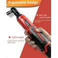 thumbnail image 4 of 3/8" 12V Power Electric Ratchet Wrench Set with 1 2000mAh Lithium-Ion Battery And Charger, 4 of 5