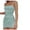 Sky Blue, variant on HBYJLZYG Women's Sleeveless Spaghetti Strap Wrap Dresses Square Neck Ruched Bodycon Party Midi Cami Dresses 2024