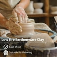 thumbnail image 3 of Old Potters Low Fire Clay, White – Ideal for Beginners & Professionals, Perfect for At-Home Pottery & DIY Crafts! 10 lbs, 3 of 7