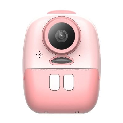 Cámara para niños, cámara instantánea 1080P, cámara para niños, impresión de fotos en blanco y negro, cámara digital para niños con tarjeta TF de 32 GB, rosa kaili Sencillez