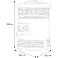 thumbnail image 3 of calefactor eléctrico termoventilador portátil 20 m2 negro circular, 3 of 7