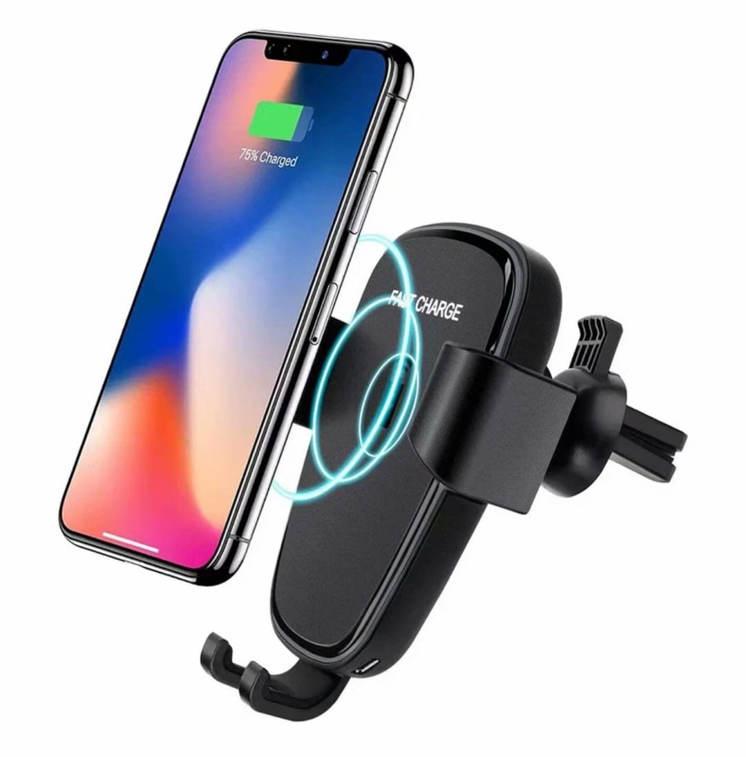 Wireless Charger Car Mount Adjustable Gravity Air Vent Phone Holder for iPhone Samsung Nexus