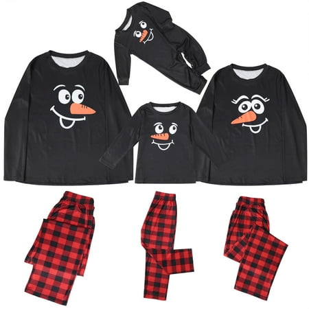 

LEEy-world Matching Christmas Pajamas For Couples 2022 Christmas Family Matching Pajamas Merry Christmas Sleepwear Pajamas Leisure Wear Long Sleeve Pjs Black L
