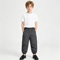 thumbnail image 6 of NIPAXO Boys Cargo Pants Relaxed Fit Jogger Trousers with Multi-Pockets Elastic Waist Casual Outdoor Pants for Boys, Black, Sizes 4-5Y, 6 of 9