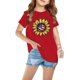 thumbnail image 4 of Vestido Corto de Verano Niños Niños Niñas Camiseta de Algodón Cuello Redondo Lindo Día de la Independencia Imprimir Top, 4 of 5