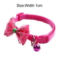 thumbnail image 5 of Walbest Cat Collar Breakaway Nylon Pet Collar with Bow Tie and Bell Adjustable Cute Pet Collars for Cat Kitten Dog Puppy, 5 of 7