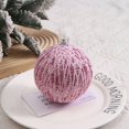 thumbnail image 5 of Bolas de Navidad con lentejuelas de 10 cm, colgantes de bolas navideñas de espuma irrompibles, color rosa brillante, decoración navideña, 5 of 5