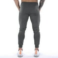 thumbnail image 3 of OSOLU Solid Color Men's Gym Pants Workout Running Athletic Joggers Slim Fit Sport Track Pants With Zipper Pockets Trousers Everyday Comfort Versatile Bottoms, 3 of 3