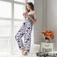 thumbnail image 6 of Bingfone Pajamas for Women,music Skull record mike Pajama Pants with Pockets-Small, 6 of 7