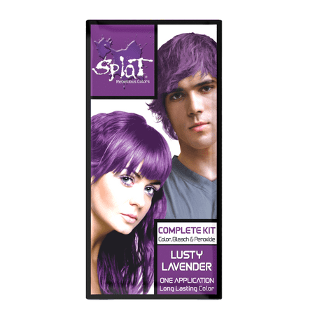 Splat Lusty Lavender Hair Color Kit Semi Permanent Purple Hair