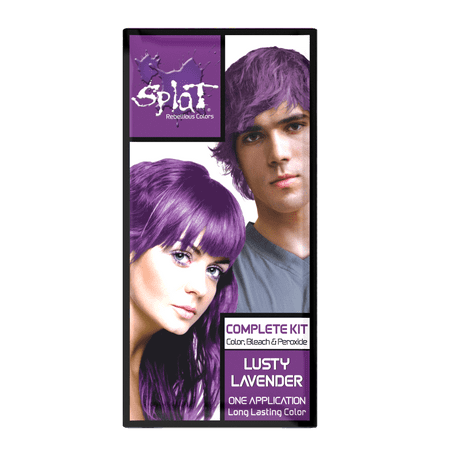 Splat Lusty Lavender Hair Color Kit, Semi Permanent Purple Hair