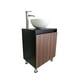 thumbnail image 2 of Mueble Gabinete para Lavamanos de Ovalín para Baño Moderno Minimalista De Piso o Flotante Negro Mate/Nogal Neo Decomobil GAB-6040-NM/NN, 2 of 5