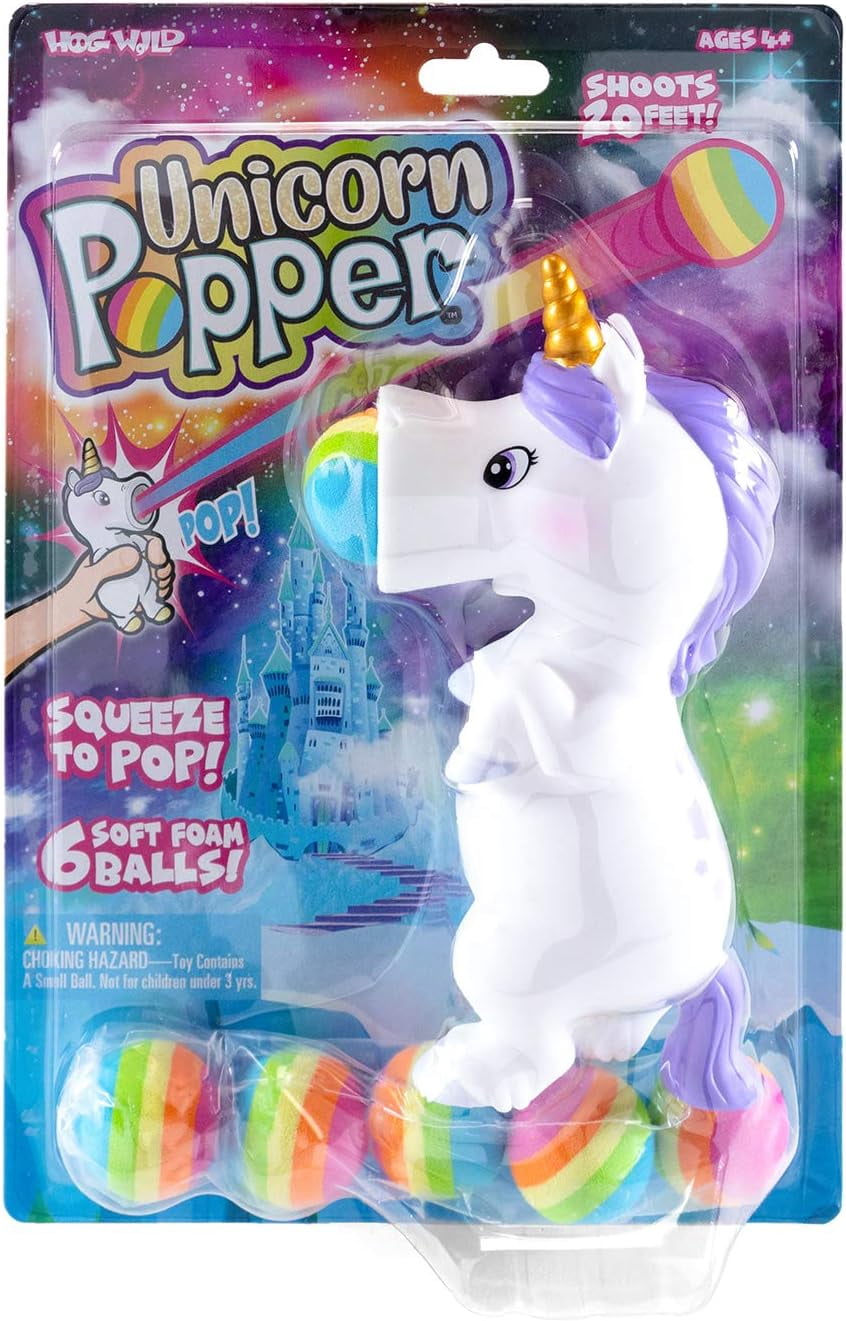 Hog Wild Unicorn Popper Toy