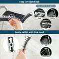 thumbnail image 5 of BRIGHT SHOWERS Dual Shower Head Combo Handheld Showerhead Rainfall Shower Head with 60” Hose, Chrome, 5 of 7