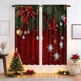 thumbnail image 5 of Christmas Blackout Curtains, 2 Panel Holiday Window Curtain Set, Light Blocking Window Drapes, Seasonal Home Window Decor, 23.6x59 inch, 5 of 6
