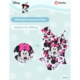 thumbnail image 3 of Disney Girls Swimsuit Minnie Mouse Graphic One Piece Ruffled One Shoulder Bathing Suits Sizes 3-10Y, 3 of 9