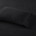 thumbnail image 3 of True North by Sleep Philosophy Polyester Solid Sheet Set with Black TN20-0464, 3 of 5