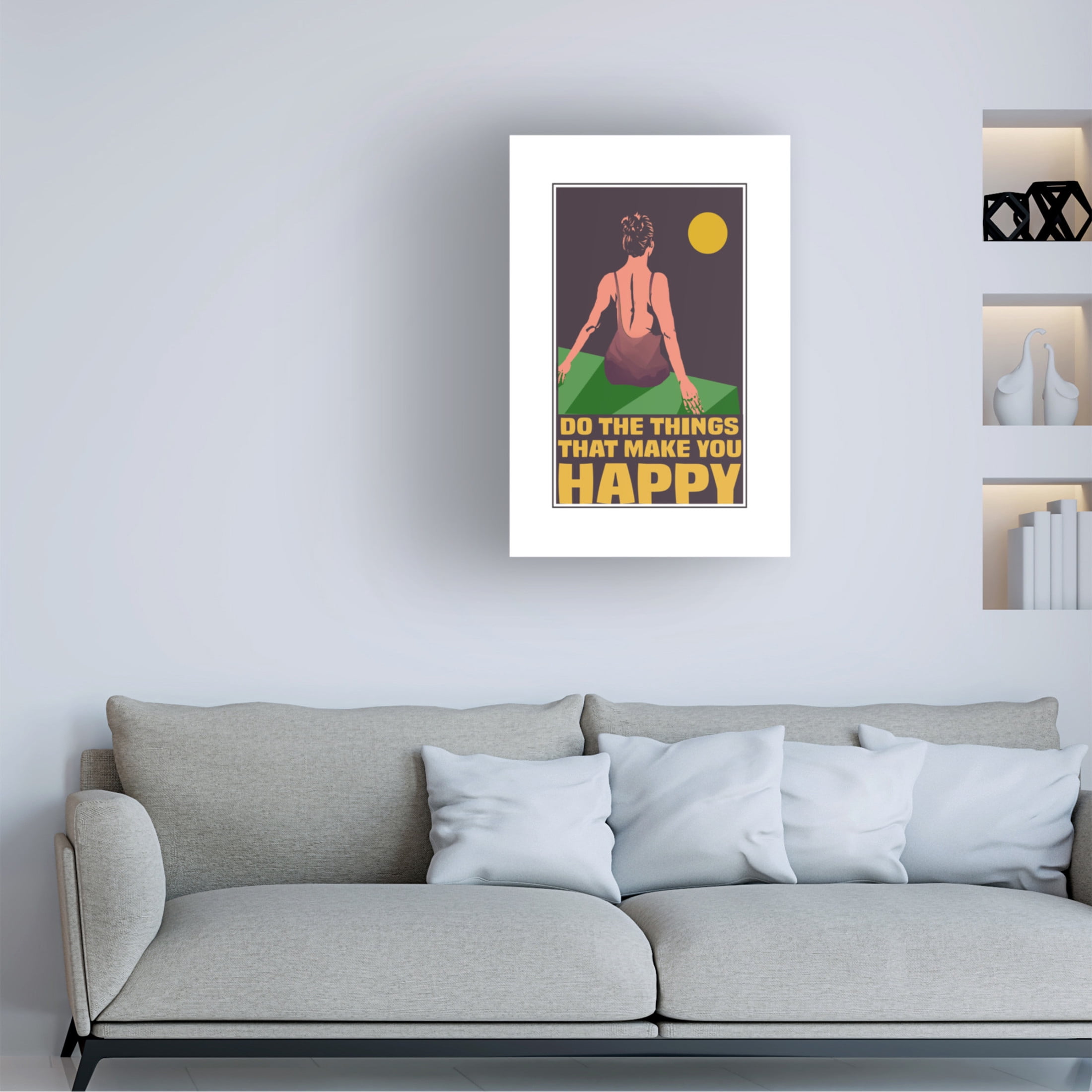 Trademark Fine Art Dionisis Gemos Happy Things Canvas Wall Art
