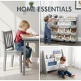 thumbnail image 6 of 3-in-1 Kids Bookshelf and Toy Storage Organizer, Grey, 6 of 6
