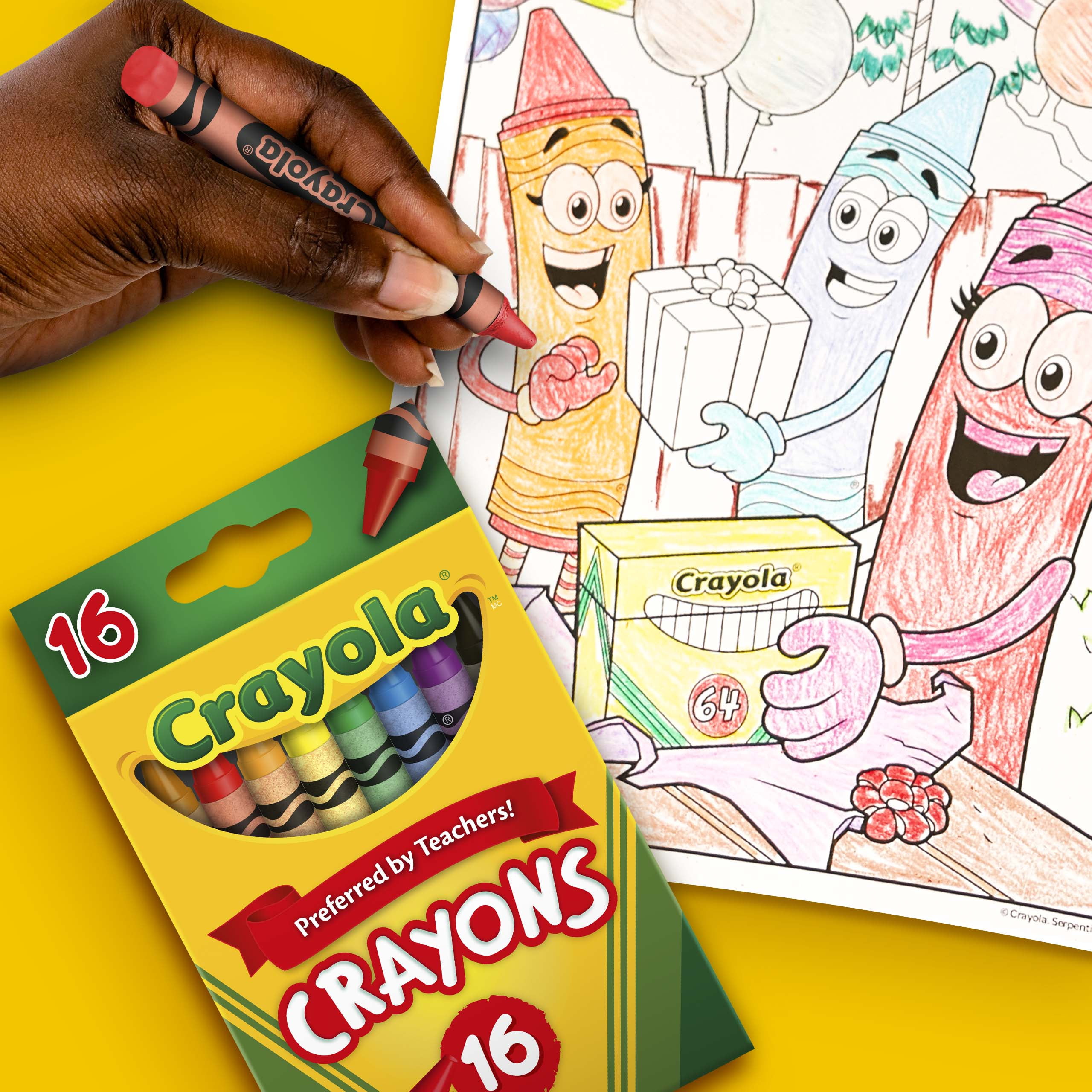 Crayola Classic Crayons, Back to School Supplies for Kids, 8 Ct