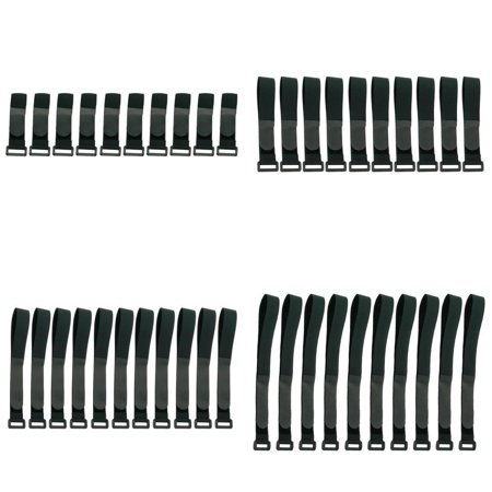 

20-40pcs Straps Nylon Reusable Strap Lashing Tie Downs Rope - Black